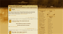 Desktop Screenshot of blogy.selekcia.sk